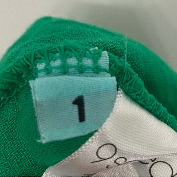 9 Seed Wide-Leg Cotton Gauze Pants Green Size Small - Picture 4 of 7